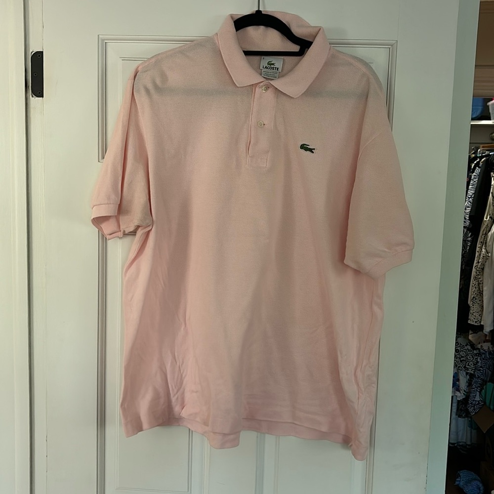 Men’s size 8 light pink Lacoste shirt